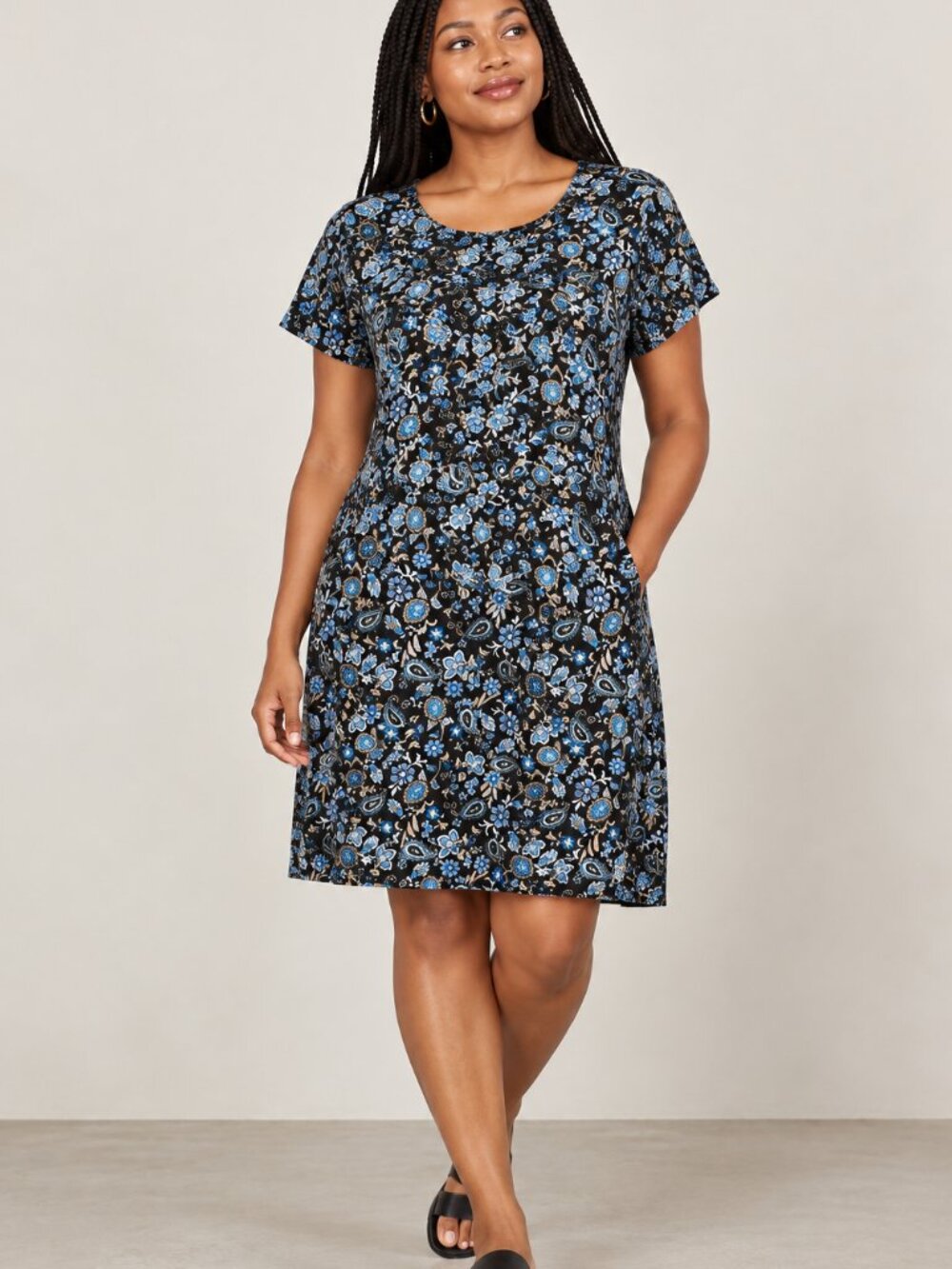Oge Ajibe Floral Paisley Shift Dress